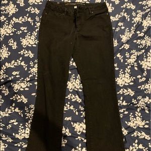 Black wide leg/bell bottom jeans. Size 12